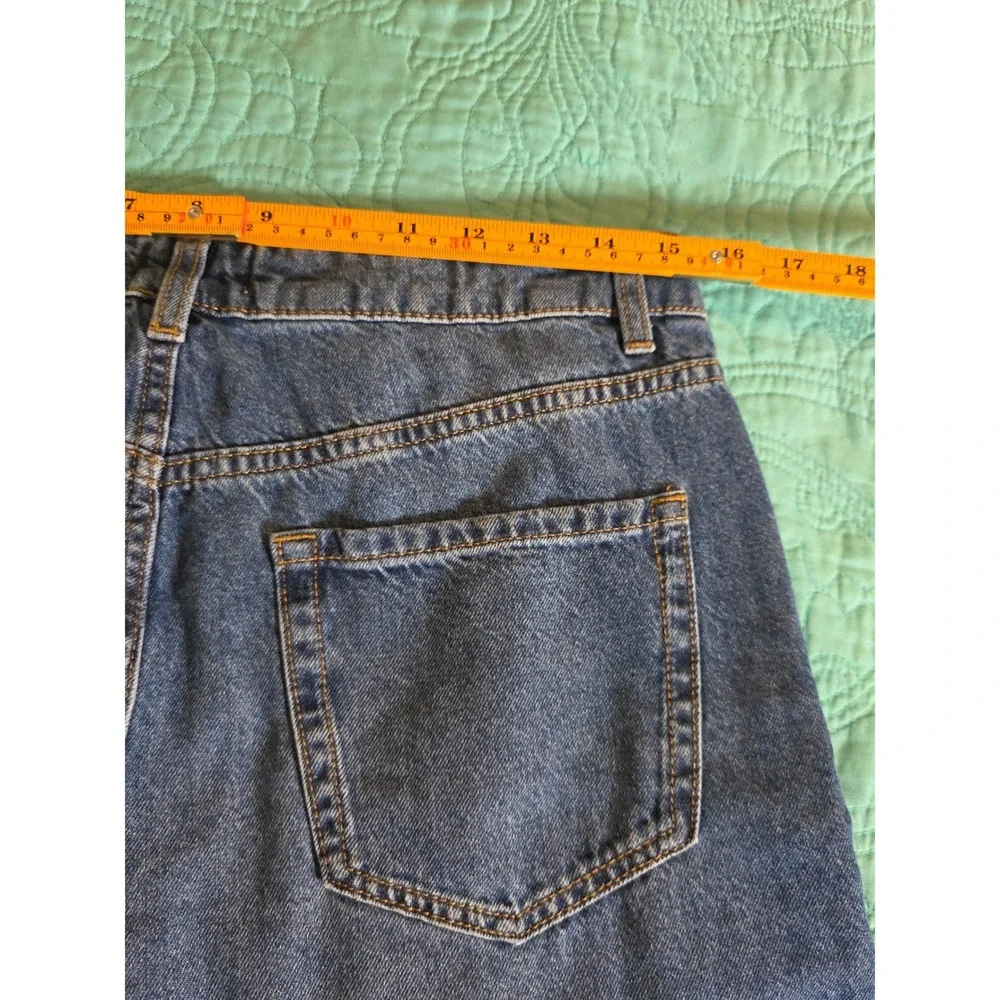 Sonoma‎ Goods For Life High Rise Wide Leg Jeans Medium Wash Raw Hem Womens 10